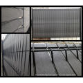 Galvanized Grid WPC lattice fence Occultation wpc kit lamelle rigid panels for 2.5m metal frame better than pvc fence